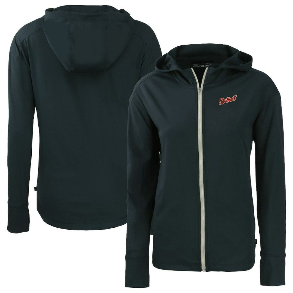 Detroit Tigers Cutter & Buck Women's Daybreak Eco Recycled Full-Zip Hoodie Jacket - Navy - MLB on Sale