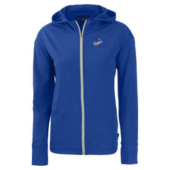 Los Angeles Dodgers Cutter & Buck Women's Daybreak Eco Recycled Full-Zip Hoodie Jacket - Royal - MLB on Sale