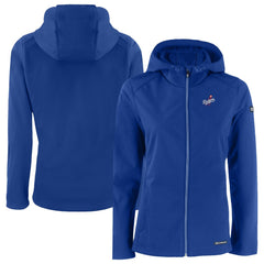Los Angeles Dodgers Cutter & Buck Women's Evoke Eco Softshell Recycled Full-Zip Jacket - Royal - MLB Sale