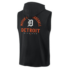 Detroit Tigers Fanatics Fire Speed Sleeveless Pullover Hoodie - Black - Fanatics on Sale