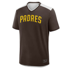 San Diego Padres Fanatics Walk Off V-Neck T-Shirt - Brown - Fanatics Lifestyle