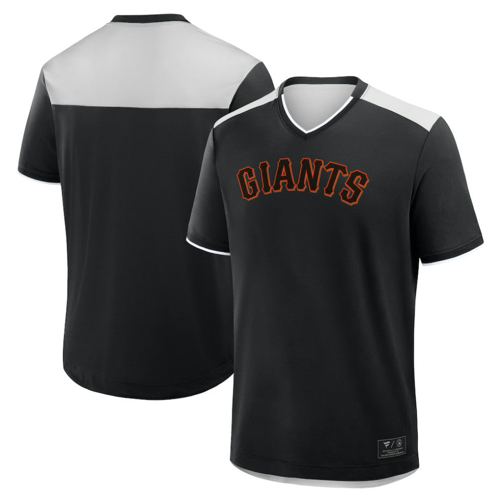 San Francisco Giants Fanatics Walk Off V-Neck T-Shirt - Black - Fanatics Sale