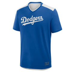 Los Angeles Dodgers Fanatics Walk Off V-Neck T-Shirt - Royal - Fanatics Discount