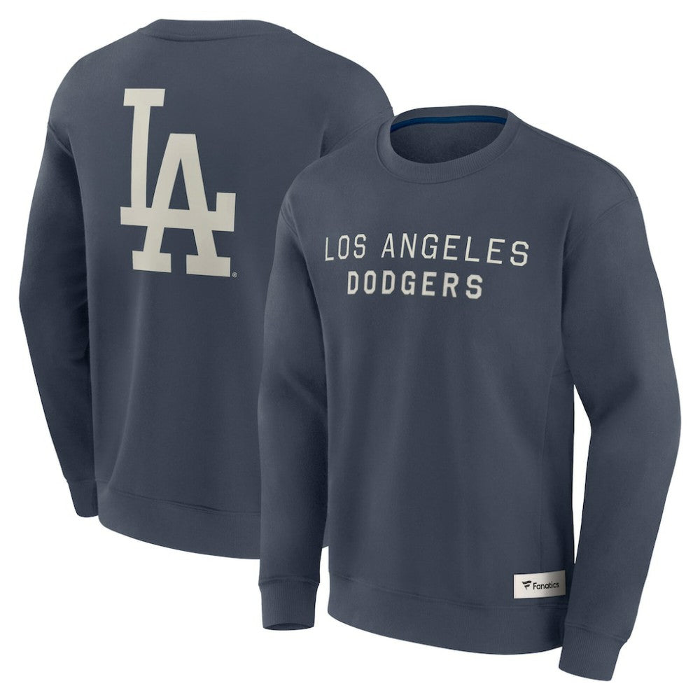 Los Angeles Dodgers Fanatics Elements Future Ground Lettering Pullover Sweatshirt - Blue - Fanatics Discount
