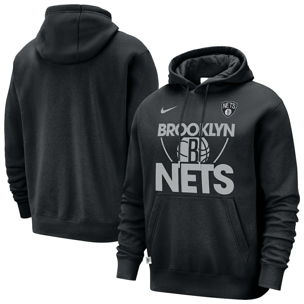 Brooklyn Nets Courtside Club Pullover Hoodie Black | Nike online