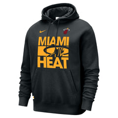 Miami Heat Courtside Club Pullover Hoodie Black | Nike discount