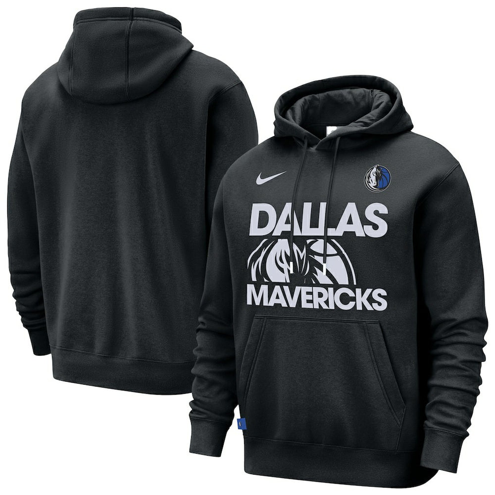 Dallas Mavericks Courtside Club Pullover Hoodie for sale Black | Nike outlet