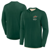 Minnesota Wild Fanatics Adrenaline Push Long Sleeve Henley Shirt - Green - NHL 201742888