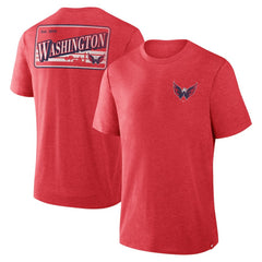 Washington Capitals Fanatics Fan Lanes Tri-Blend T-Shirt - Heather Red - NHL 201742921