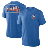 New York Islanders Fanatics Fan Lanes Tri-Blend T-Shirt - Heather Royal - NHL 201742928
