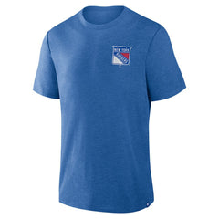 New York Rangers Fanatics Fan Lanes Tri-Blend T-Shirt - Heather Blue - NHL 201742935
