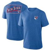 New York Rangers Fanatics Fan Lanes Tri-Blend T-Shirt - Heather Blue - NHL 201742939