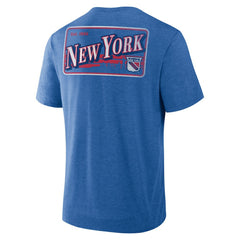 New York Rangers Fanatics Fan Lanes Tri-Blend T-Shirt - Heather Blue - NHL 201742939