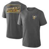 Pittsburgh Penguins Fanatics Fan Lanes Tri-Blend T-Shirt - Heather Charcoal - NHL 201742951
