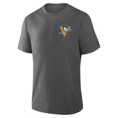 Pittsburgh Penguins Fanatics Fan Lanes Tri-Blend T-Shirt - Heather Charcoal - NHL 201742951