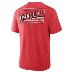 Carolina Hurricanes Fanatics Fan Lanes Tri-Blend T-Shirt - Heather Red - NHL 201742955