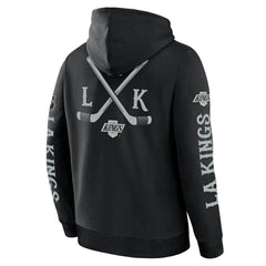 Los Angeles Kings Fanatics Big City Legacy Fleece Pullover Hoodie - Black - NHL 201742966