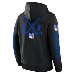 New York Rangers Fanatics Big City Legacy Fleece Pullover Hoodie - Black - NHL 201742969