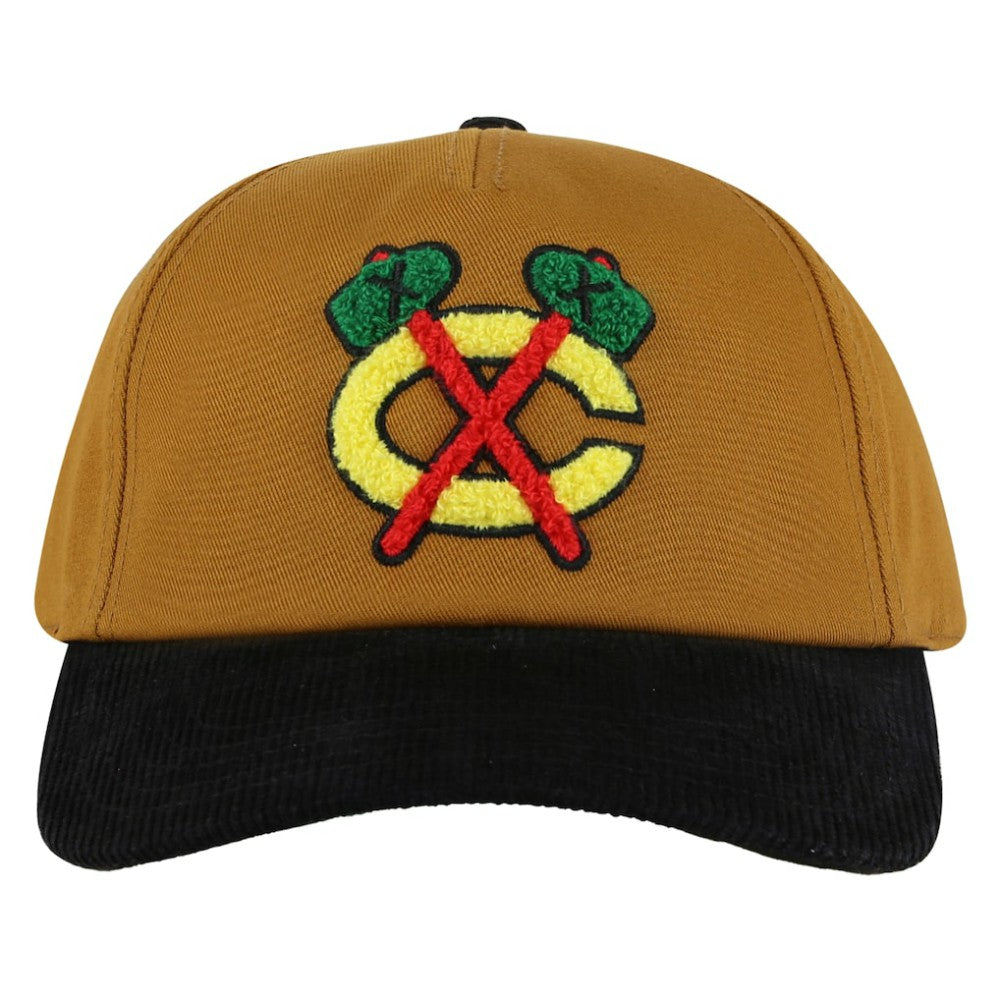 Chicago Blackhawks American Needle Burnett Adjustable Hat - Tan/Black - NHL 201747087