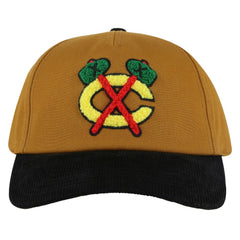 Chicago Blackhawks American Needle Burnett Adjustable Hat - Tan/Black - NHL 201747087