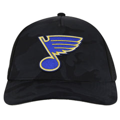 St. Louis Blues American Needle Valin Camo Super Tech Vented Adjustable Hat - Black - NHL 201747155