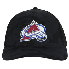 Colorado Avalanche American Needle Valin Camo Super Tech Vented Adjustable Hat - Black - NHL 201747162