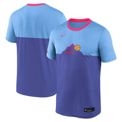 Colorado Rockies Nike Authentic Collection City Connect Velocity Dri-FIT T-Shirt - Light Blue - Nike Lifestyle