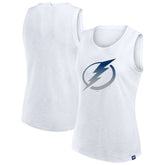 Tampa Bay Lightning Fanatics Women's Slub Tank Top - White - NHL 201748294