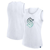 Seattle Kraken Fanatics Women's Slub Tank Top - White - NHL 201748295