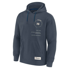 Philadelphia 76ers Future Ground Info Elements Premium Pullover Hoodie Blue | Fanatics US