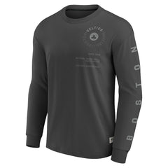 Boston Celtics Elements Future Ground Tonal Info Long Sleeve T-Shirt Gray | Fanatics US