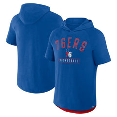 Philadelphia 76ers Pass Legend Raglan Hoodie T-Shirt Royal | Fanatics US