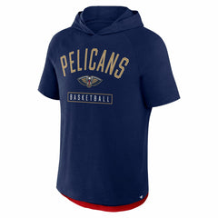 New Orleans Pelicans Pass Legend Raglan Hoodie T-Shirt Navy | Fanatics US