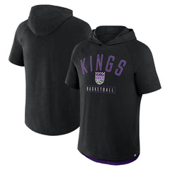 Sacramento Kings Pass Legend Raglan Hoodie T-Shirt Black | Fanatics US