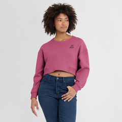 Los Angeles Lakers Women's Studio Tri-Blend Cropped Pullover Sweatshirt Pink | Fanatics discount
