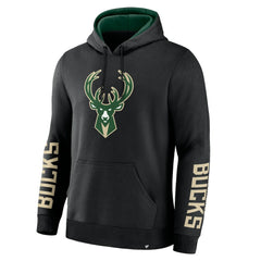 Milwaukee Bucks Legacy Guard Pullover Hoodie Black | Fanatics