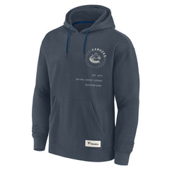 Vancouver Canucks Fanatics Future Ground Info Pullover Hoodie - Navy - NHL 201752398