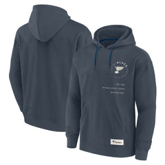 St. Louis Blues Fanatics Future Ground Info Pullover Hoodie - Navy - NHL 201752414