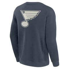St. Louis Blues Fanatics Elements Future Ground Lettering Pullover Sweatshirt - Blue - NHL 201752436