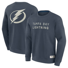 Tampa Bay Lightning Fanatics Elements Future Ground Lettering Pullover Sweatshirt - Blue - NHL 201752439