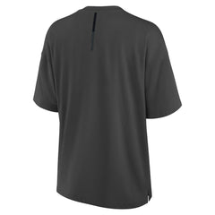 Pittsburgh Penguins Fanatics Women's Oversized Elements Raw Edge Future Ground T-Shirt - Charcoal - NHL 201752505