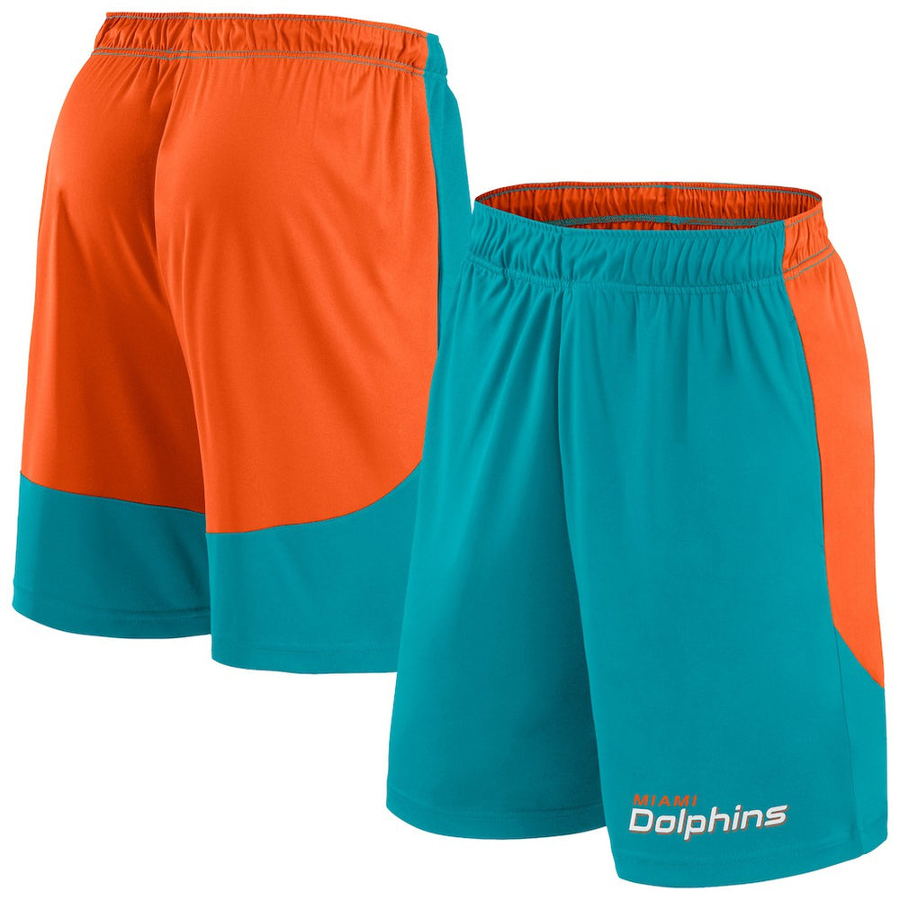 Fanatics Miami Dolphins Big & Tall Launch Shorts Aqua/Orange