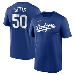 Mookie Betts Los Angeles Dodgers Nike Legend Name & Number Performance T-Shirt - Royal - Nike Lifestyle