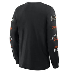 Philadelphia Flyers Fanatics Boxed In Legacy Long Sleeve T-Shirt - Black - NHL 201826836