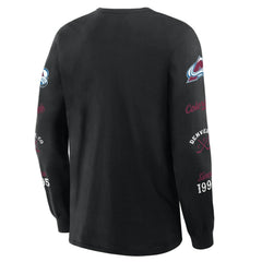 Colorado Avalanche Fanatics Boxed In Legacy Long Sleeve T-Shirt - Black - NHL 201826839