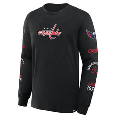 Washington Capitals Fanatics Boxed In Legacy Long Sleeve T-Shirt - Black - NHL 201826841