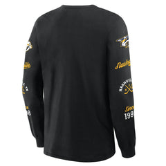 Nashville Predators Fanatics Boxed In Legacy Long Sleeve T-Shirt - Black - NHL 201826846
