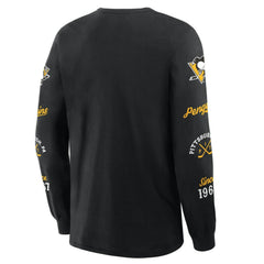 Pittsburgh Penguins Fanatics Boxed In Legacy Long Sleeve T-Shirt - Black - NHL 201826853