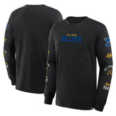 St. Louis Blues Fanatics Boxed In Legacy Long Sleeve T-Shirt - Black - NHL 201826857