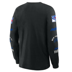 New York Rangers Fanatics Boxed In Legacy Long Sleeve T-Shirt - Black - NHL 201826858
